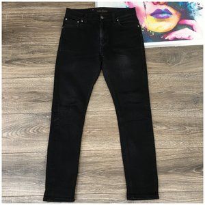 Nudie Brute Knut Mens Denim Jeans Size 28x30 Black